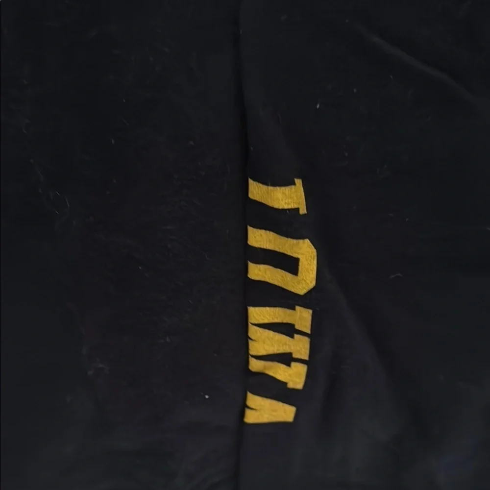 Nike Black and Yellow Long Sleeve Iowa Tee